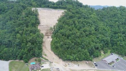 A drone's view of an active AML site in Pike County.